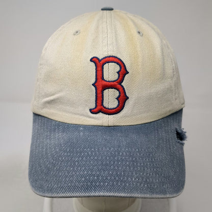 Boston Red Sox MLB Twins Enterprise Baseball Cap Beige Blue Red One Size Hat