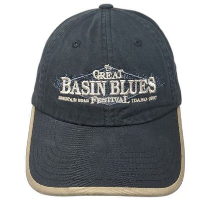 Port & Company Baseball Cap Black One Size Strapback Festival Idaho 2007 Hat