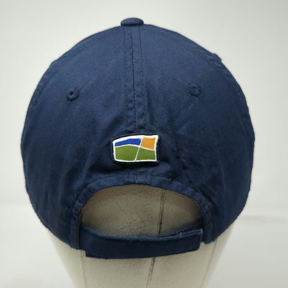 American Needle Baseball Cap Blue One Size Arcadia Bluffs Golf Hat Strapback