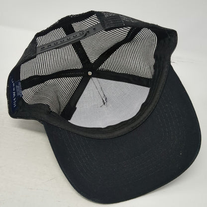 HitWear Trucker Hat Black One Size Mesh Back Snapback DCLI Graphic Logo Cap