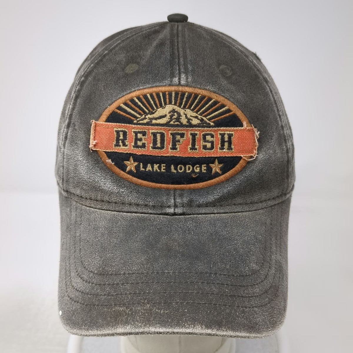Legacy Baseball Cap Gray One Size Redfish Lake Lodge Slideback Sunburst hat