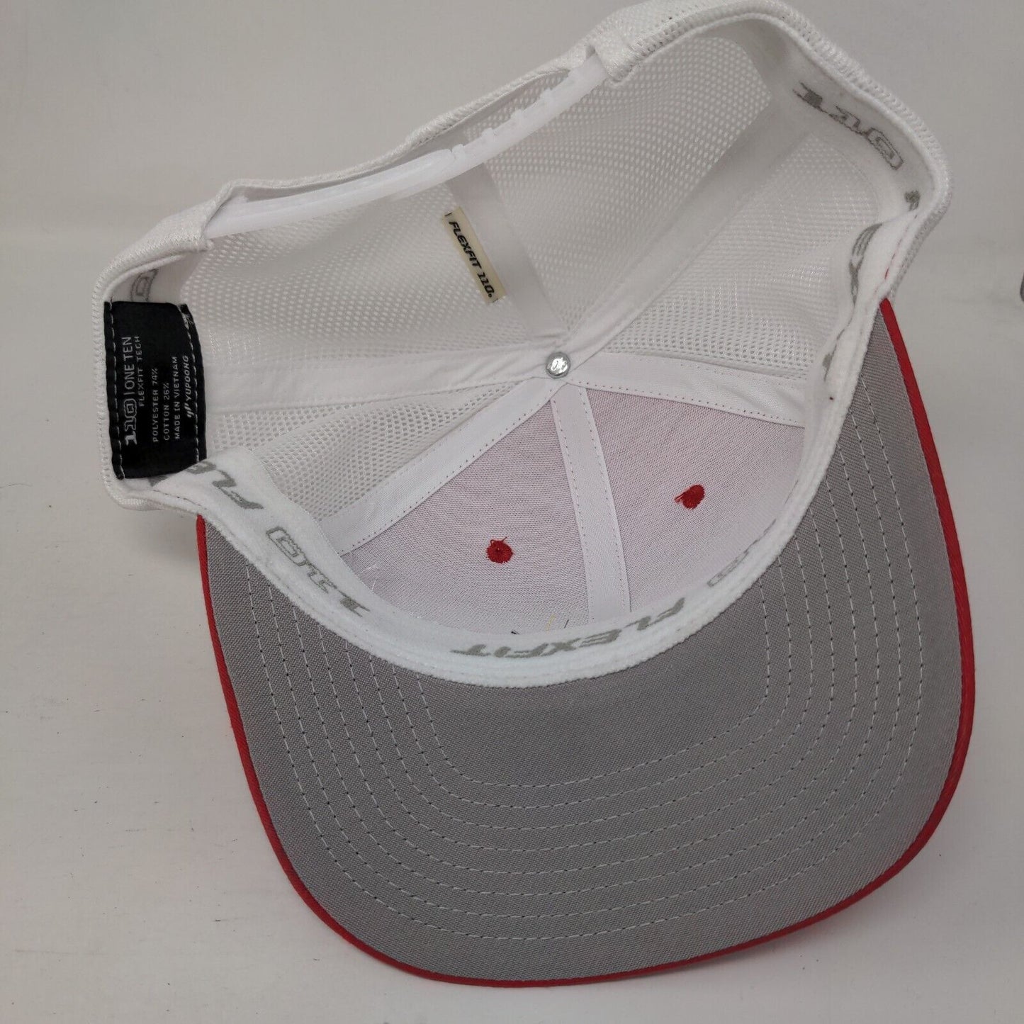 Scoular Snapback Mesh Back Trucker Hat Red One Size Colorblock Flexfit