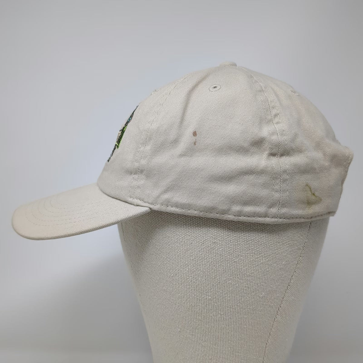 Newhattan Baseball Cap Beige One Size Hawaii Hula Girl Embroidered Strapback Hat
