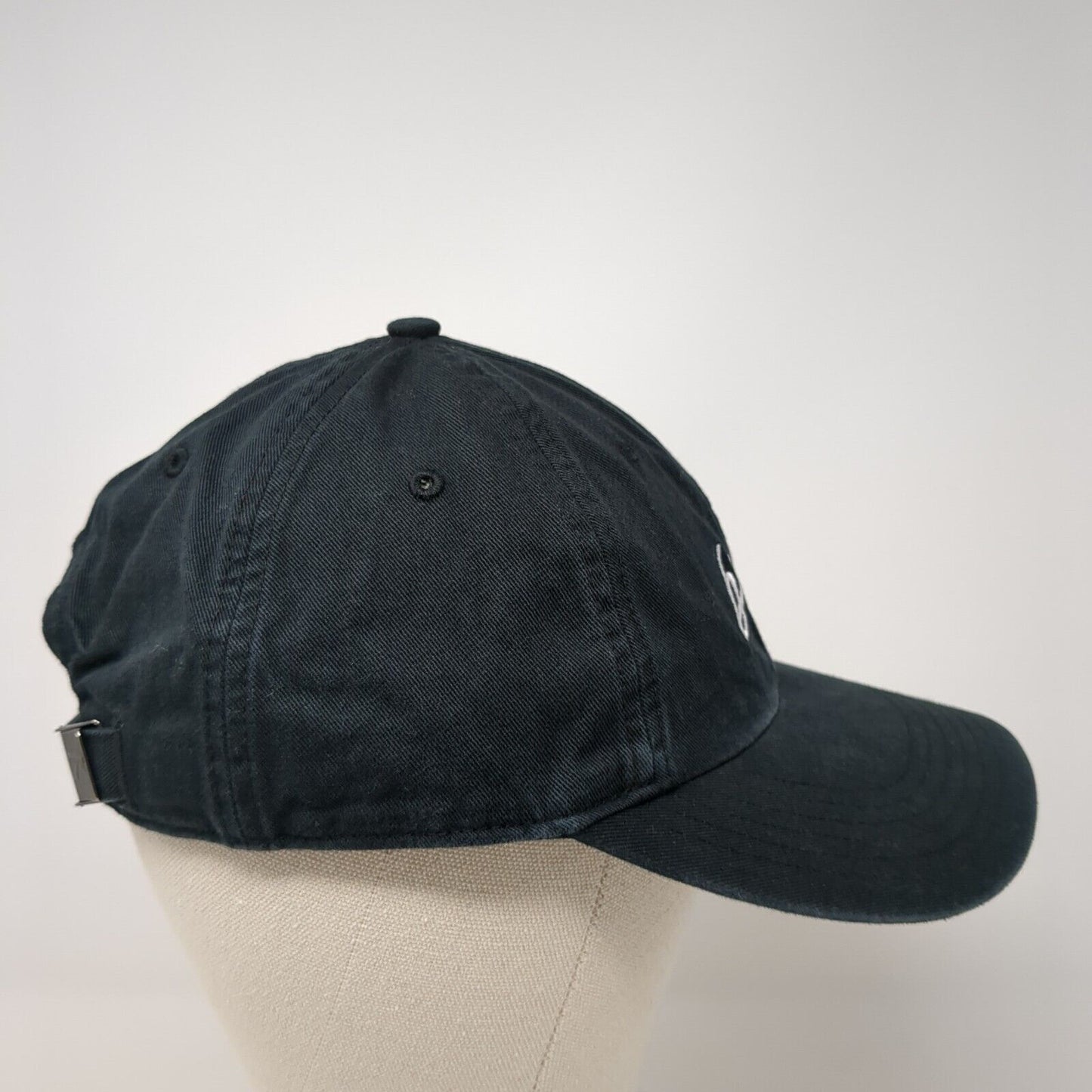 Brcc Slideback Hat Black M/L Adjustable Embroidered 6 Panel Richardson Cotton
