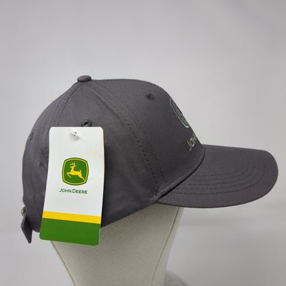 John Deere Low Profile Slideback Hat Gray OSFA Embroidered W/Tags