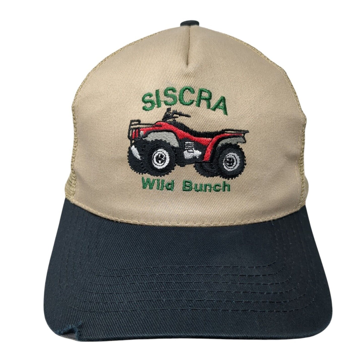 Siscra Wild Bunch Strapback Trucker Hat Tan One Size Mesh Back Nissun