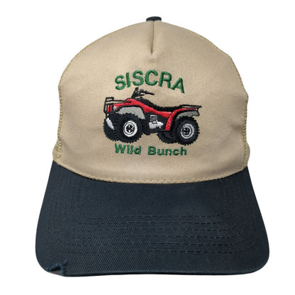 Siscra Wild Bunch Strapback Trucker Hat Tan One Size Mesh Back Nissun
