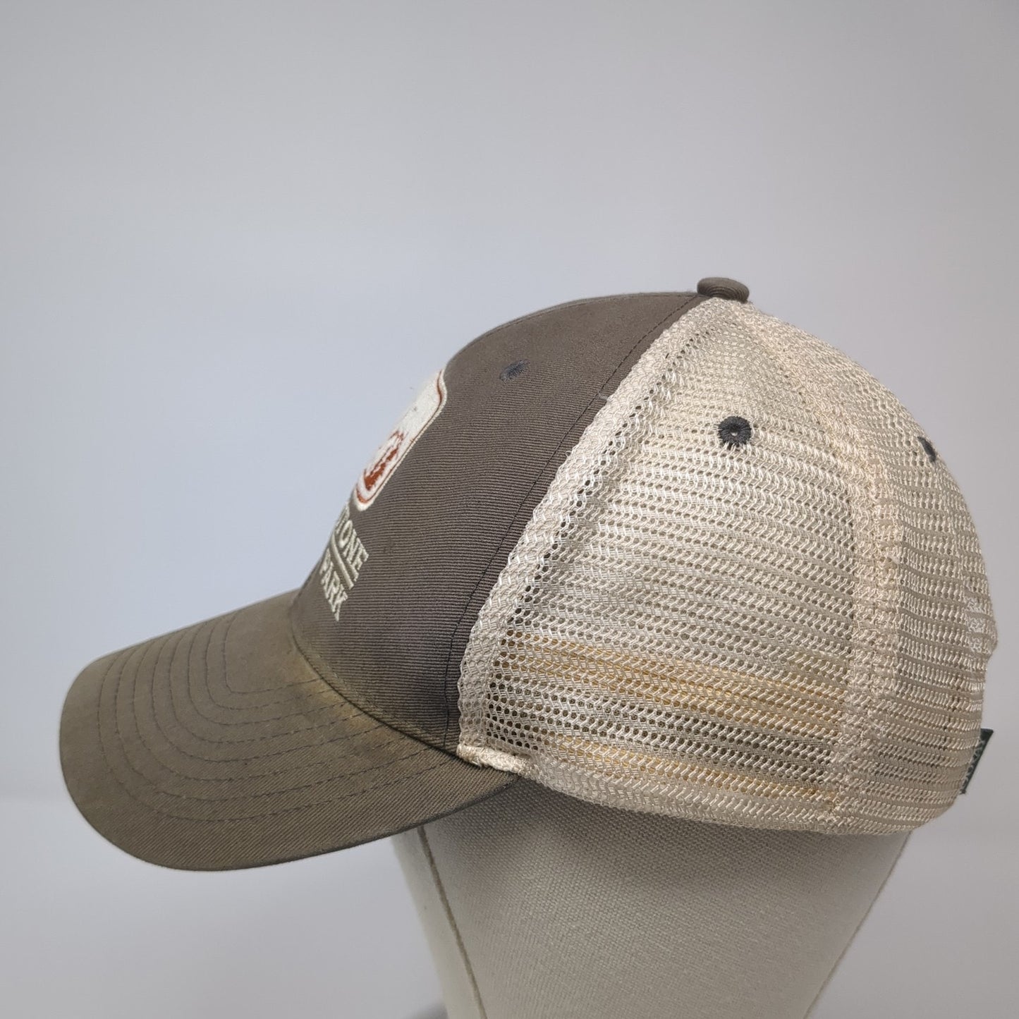 Yellowstone National Park Trucker Hat Brown One Size Adjustable Mesh Back Ouray