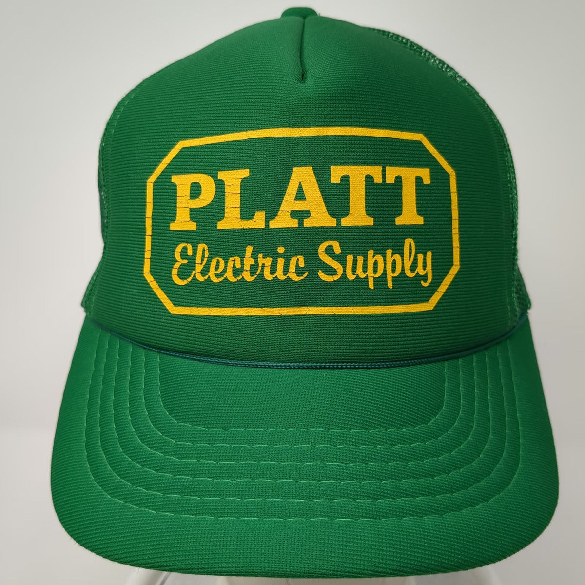 dn Headwear Trucker Hat Green Blue Yellow One Size Platt Electric Supply Rope
