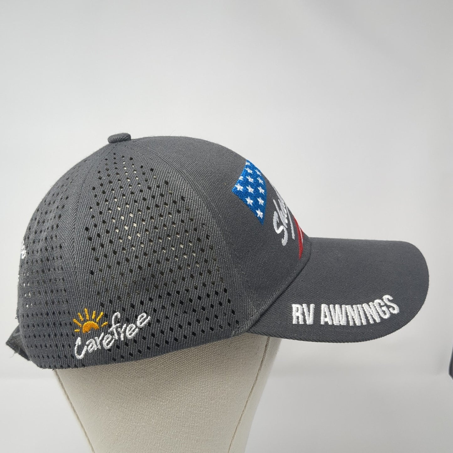 ShadePro RV Awnings 2020 Legacy Baseball Cap Gray One Size Adjustable Patriotic