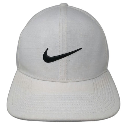 Nike Snapback White One Size Golf Hat Swoosh Logo Dri-Fit Tour Athletes Pro