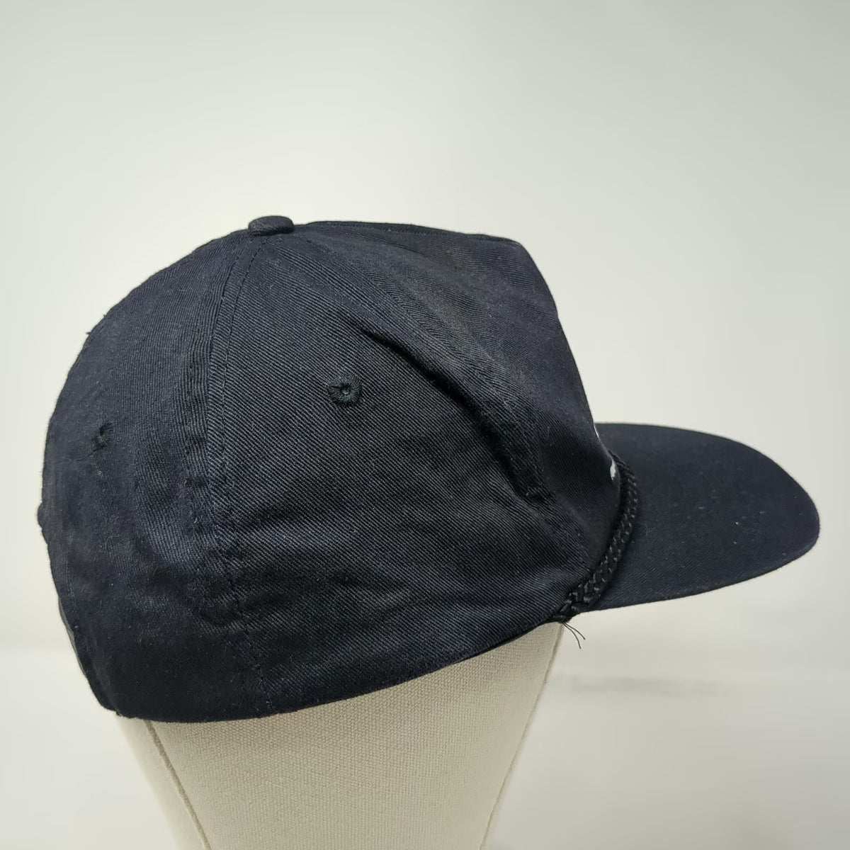 KC Trucker Black Hat One Size KDC-10 McDonnell Douglas Braided Rope Snapback