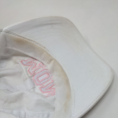 Mom Slideback Hat White OSFM Embroidered 6 Panel David And Young