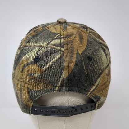 CFS Leather Patch Snapback Hat Camo One Size Adjustable Hunting Outdoor