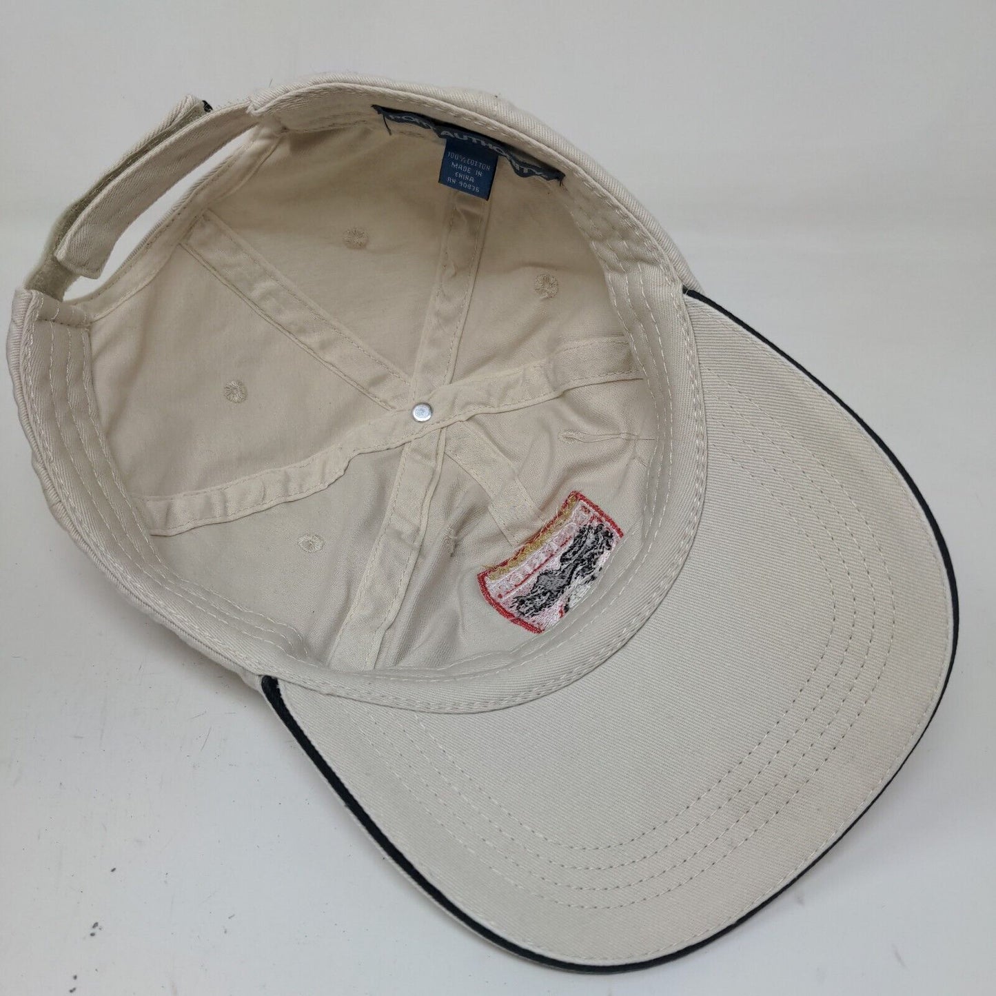 Port Authority Men's Strapback Hat Tan Embroidered FC Pride Logo