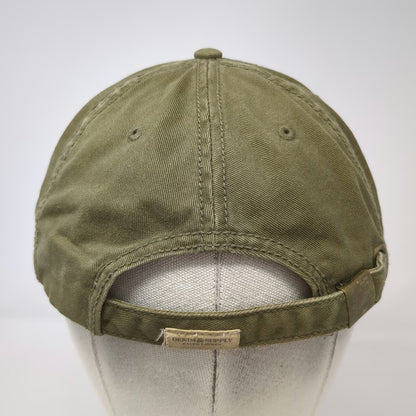 Denim & Supply Ralph Lauren Baseball Cap Green One Size Slideback Flag Patch Hat