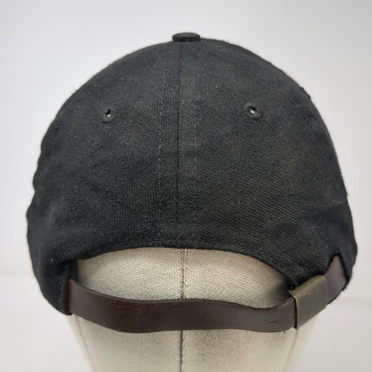 The Ampal Creative 5 Panel Black One Size Hat Gold Embroidery USA Weather
