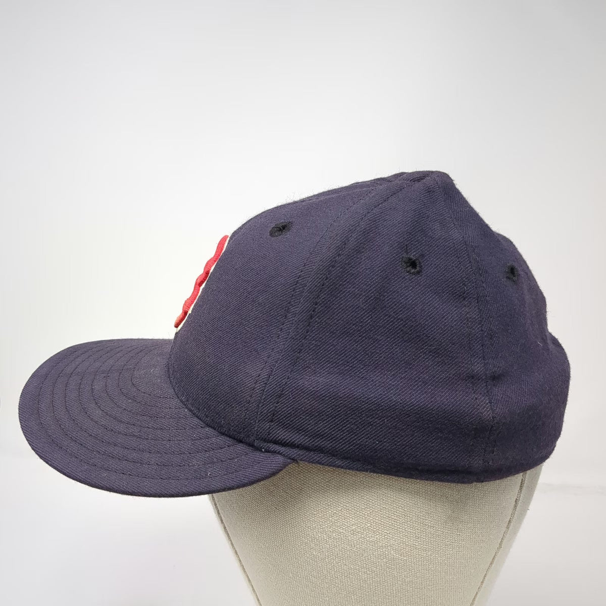 Boston Red Sox MLB New Era Blue 7 1/8 Wool Diamond Collection USA Hat Vintage