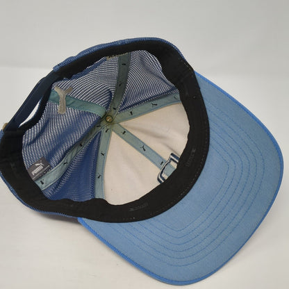 Pineapple Snapback Trucker Hat Blue OS Adjustable 110 Flexfit Mesh Back PUMA