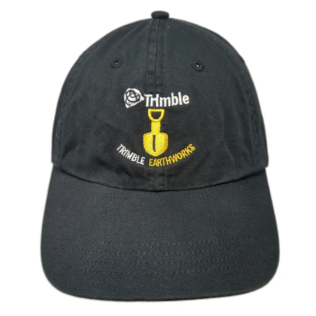 KC Caps Baseball Cap Black One Size Trimble Earthworks Shovel Logo Work Hat