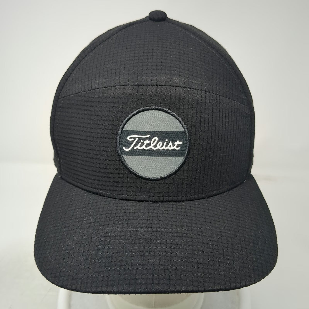 Titleist Snapback Black One Size Perforated Performance Grid Texture Golf Hat