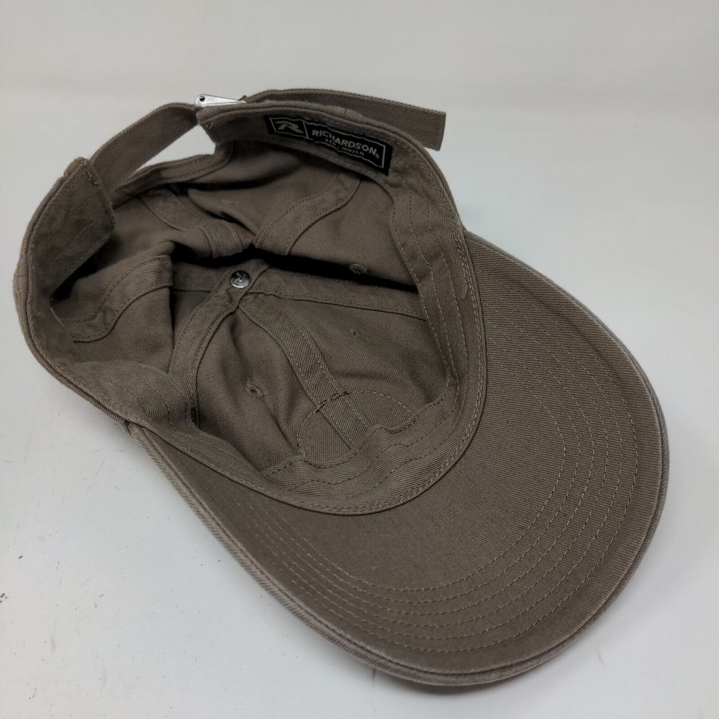 Richardson Men's Slideback Hat Brown Size M/L Embroidered Care Supply Logo #320