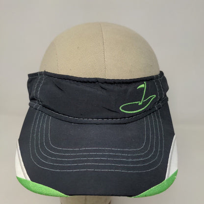 Signatures Men's Strapback Sun Visor Cap Hat Black Adjustable Golf Logo