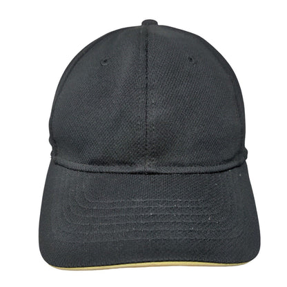 Athletic Works Snapback Hat Black One Size Adjustable Solid Blank