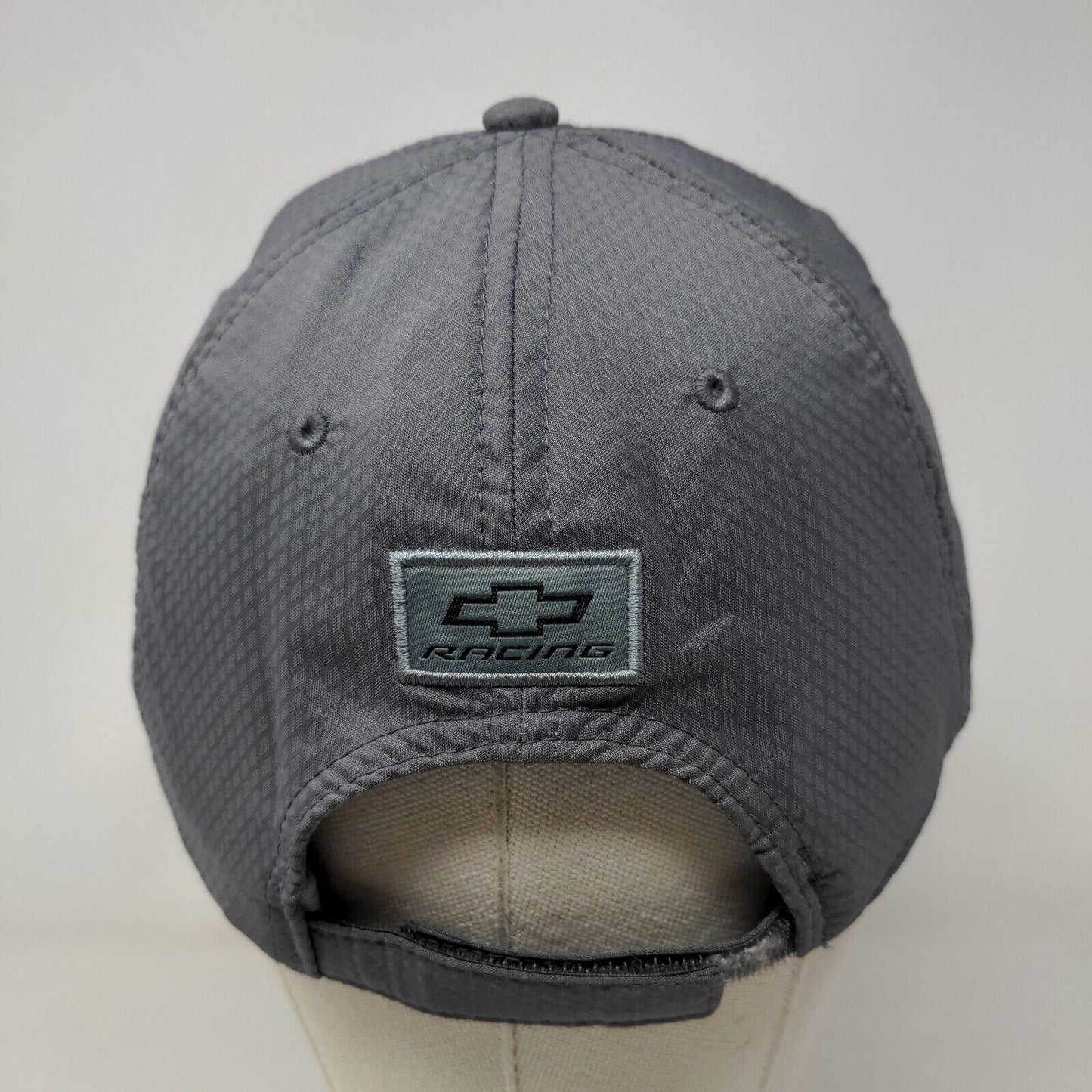 Chevrolet Racing Strapback Hat Gray OSFM Embroidered Cruisin Sports