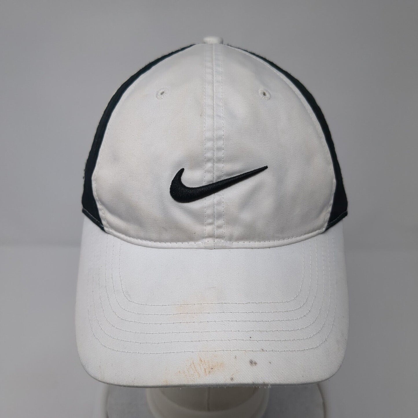 Nike One Strapback Golf Hat White One Size Embroidered Swoosh Adjustable