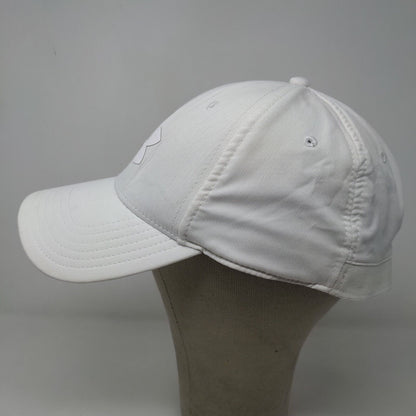 Under Armour Men's Fitted Hat White Size L/XL Polyester Blend 3D Logo