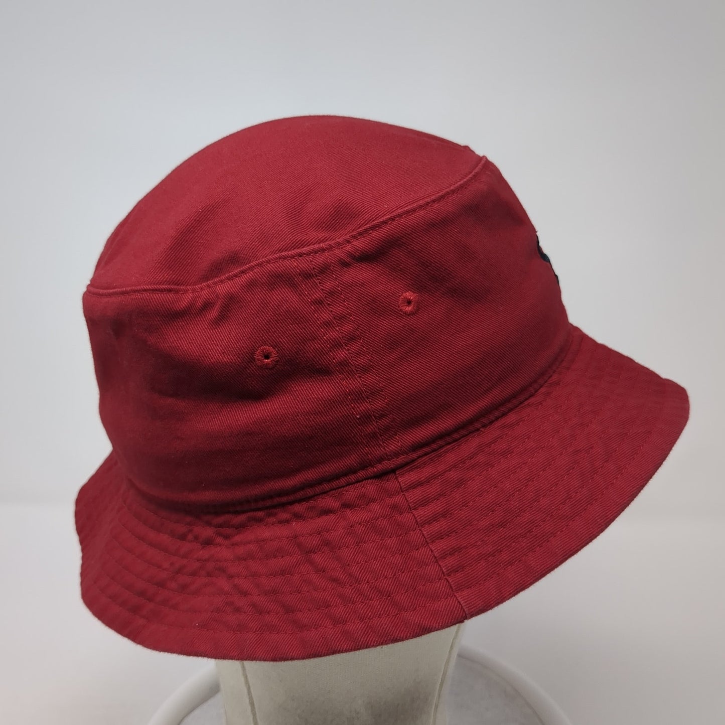 SIUE Bucket Hat Red One Size Embroidered Solid Outdoor Cotton Big X