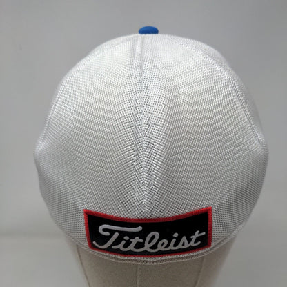 Titleist Pro V1 FJ Fitted Hat Blue Small/Medium Colorblock New Era