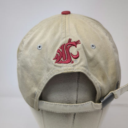 Nike Washington State Cougars NCAA Football Baseball Cap Beige One Size Hat Red
