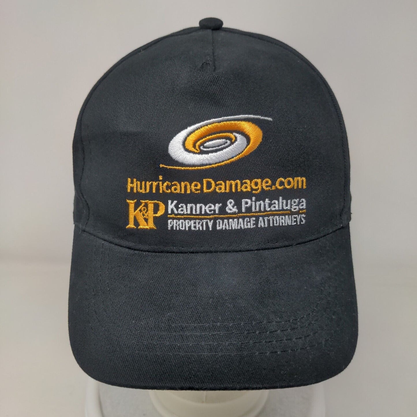 Kanner & Pintaluga Strapback Hat Black One Size Embroidered Adjustable
