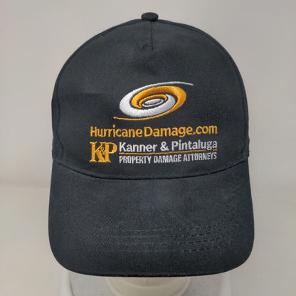 Kanner & Pintaluga Strapback Hat Black One Size Embroidered Adjustable