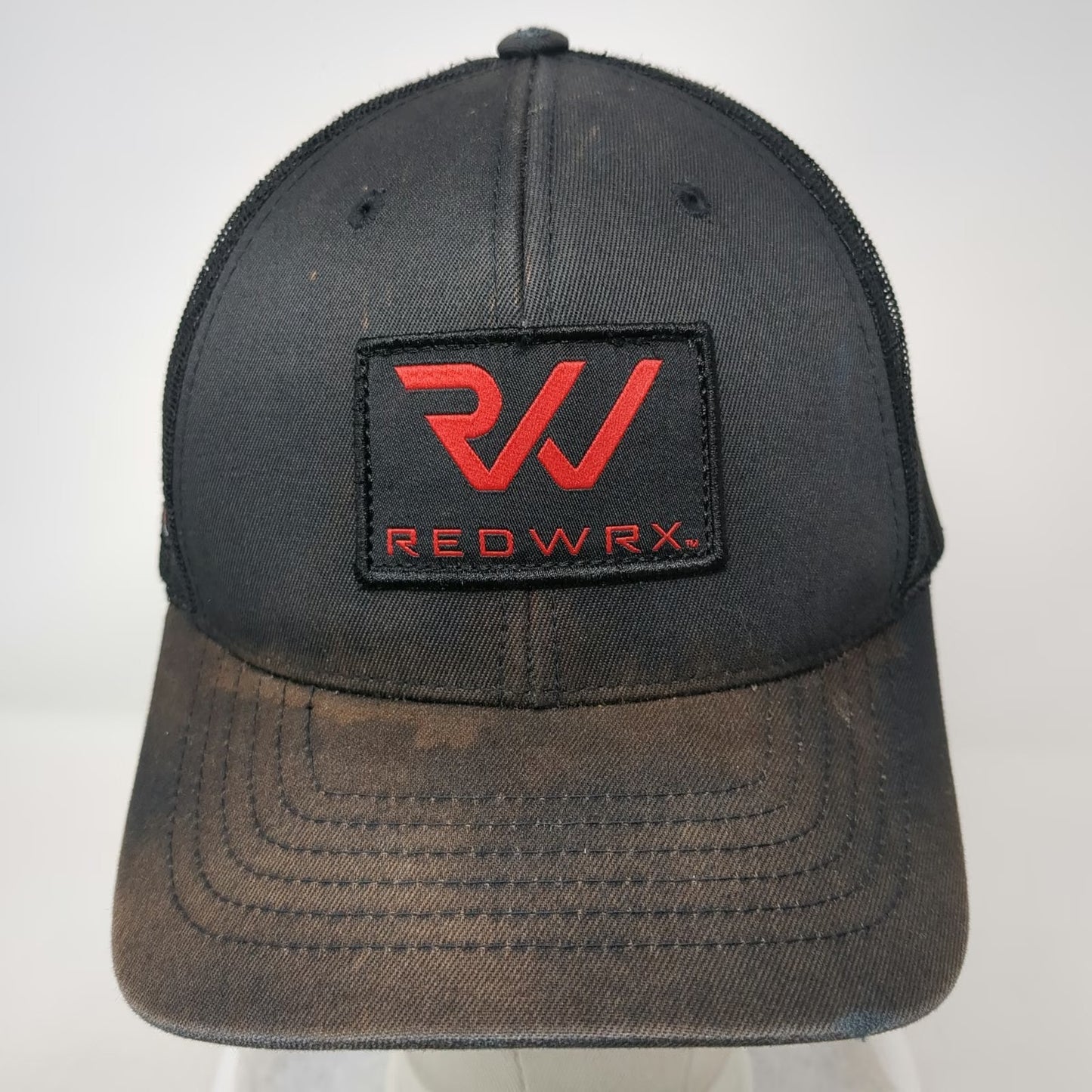 Hoyt Archery Black Trucker Hat One Size REDWRX Patch Mesh Back Snapback Logo