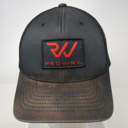 Hoyt Archery Black Trucker Hat One Size REDWRX Patch Mesh Back Snapback Logo
