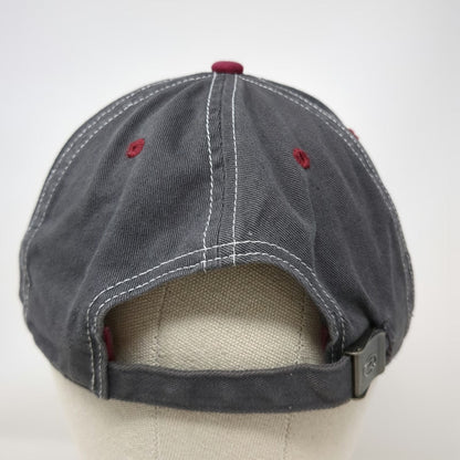 Richardson Baseball Cap Gray White Red One Size Echelon Group Logo Hat Slideback