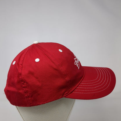 Budweiser Strapback Hat Red OSFA Adjustable Embroidered K-Products