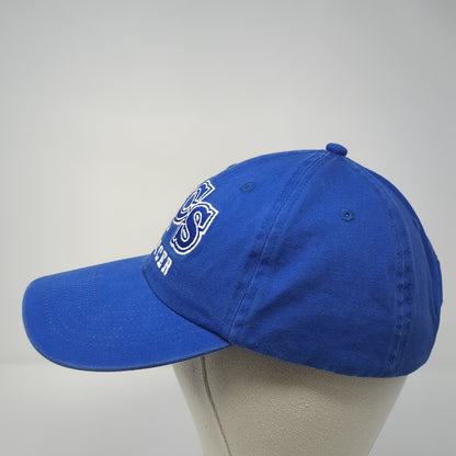 LCS Soccer Slideback Hat Blue One Size Adjustable Embroidered Big X