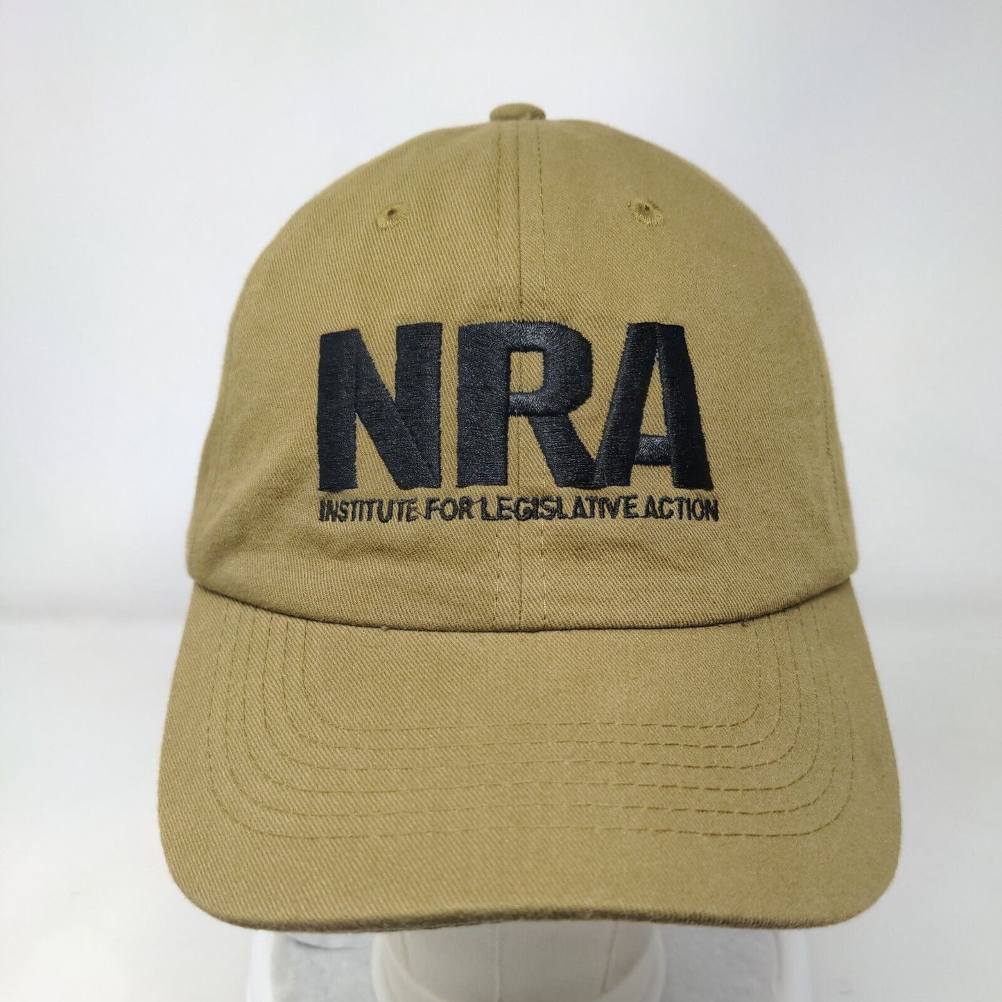 NRA Institute For Legislative Action Strapback Hat Brown One Size Adjustable