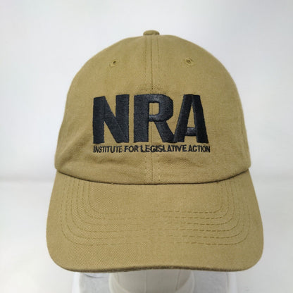NRA Institute For Legislative Action Strapback Hat Brown One Size Adjustable