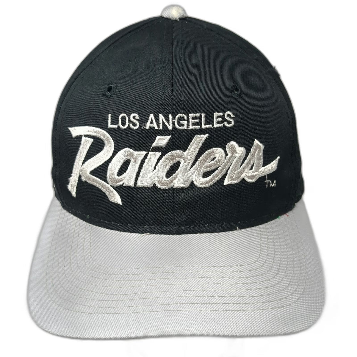 Sports Specialties Los Angeles Raiders NFL Snapback Hat Black OS Green Underbrim