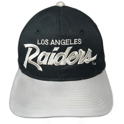 Sports Specialties Los Angeles Raiders NFL Snapback Hat Black OS Green Underbrim