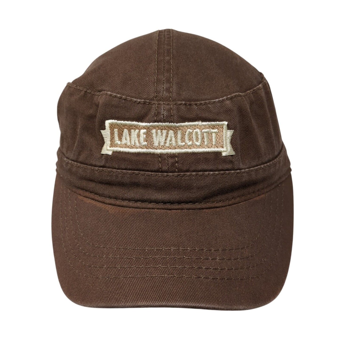 Lake Walcott Cadet Army Cap Brown One Size Adjustable Embroidered Otto Cotton
