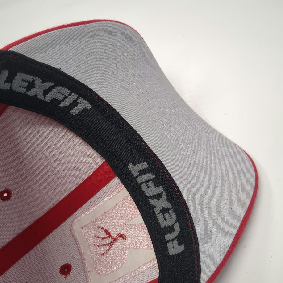 Port Authority Red Baseball Cap M Fitted Flexfit Rackssite Antler Logo Hat