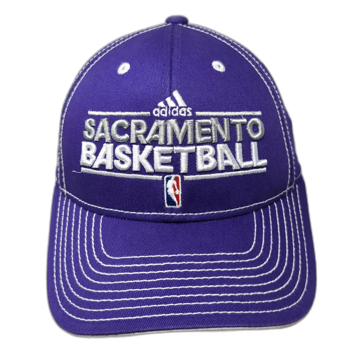 Sacramento Kings NBA adidas Hat Purple One Size Strapback Contrast Stitching