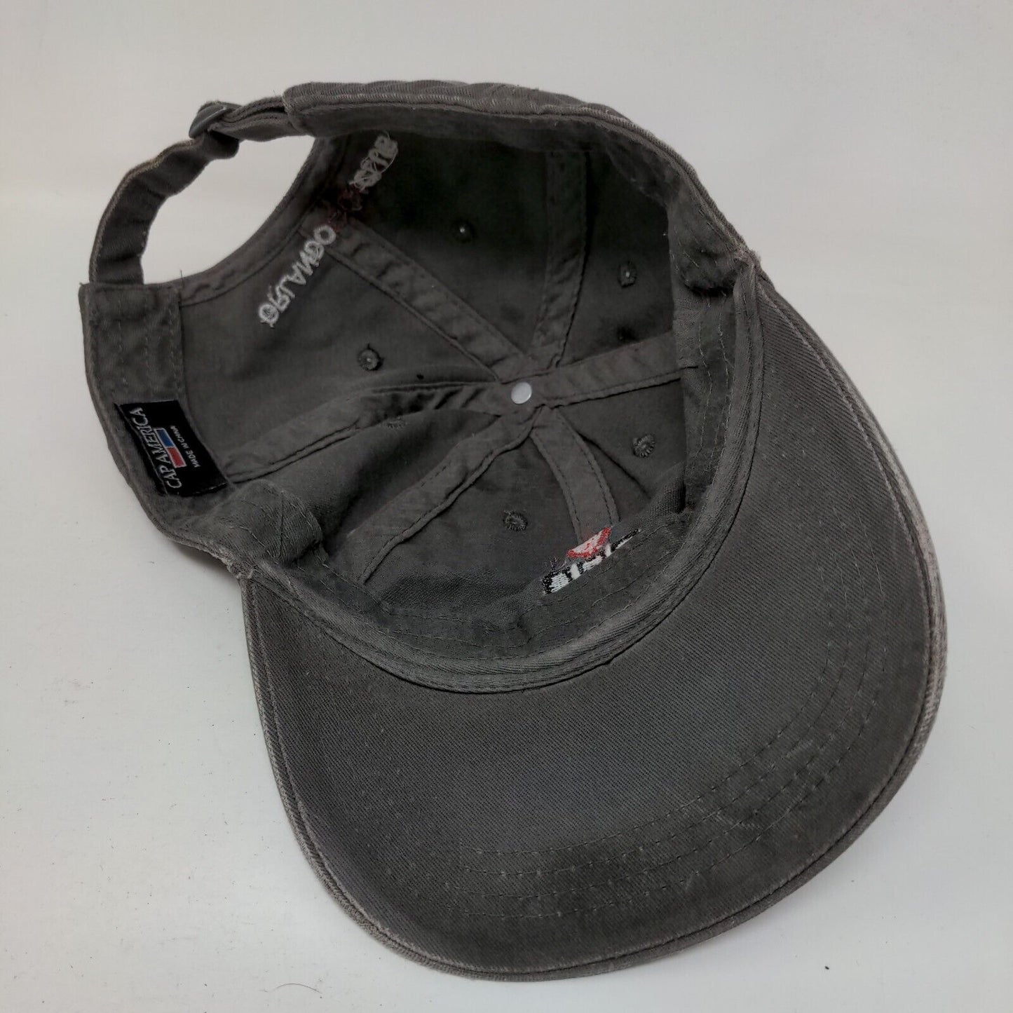 Orlando Gun Club Slideback Hat Gray One Size Embroidered Cap America