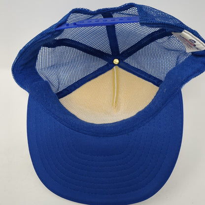 T.N.T. Insured Towing Boise Idaho Snapback Trucker Hat Blue OS Mesh Back Otto
